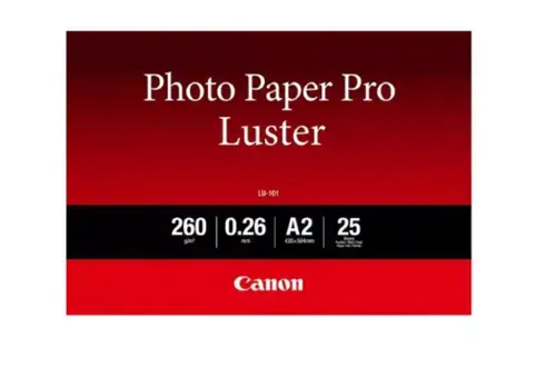 Hartie foto Canon LU-101  Pro, 25 coli, 260g-m2. A2, 420 mm x 594 mm