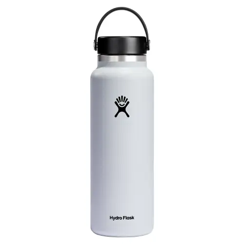 Sticla termos Hydro Flask Wide Mouth White, inox, 1.18L