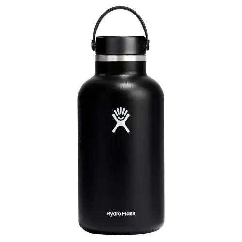 Sticla termos Hydro Flask Wide Mouth Black, inox, 1.9L