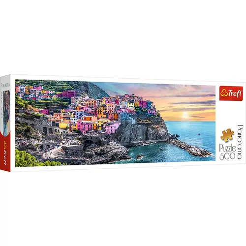Puzzle Trefl 500 piese - Panorama orasul Vernazza