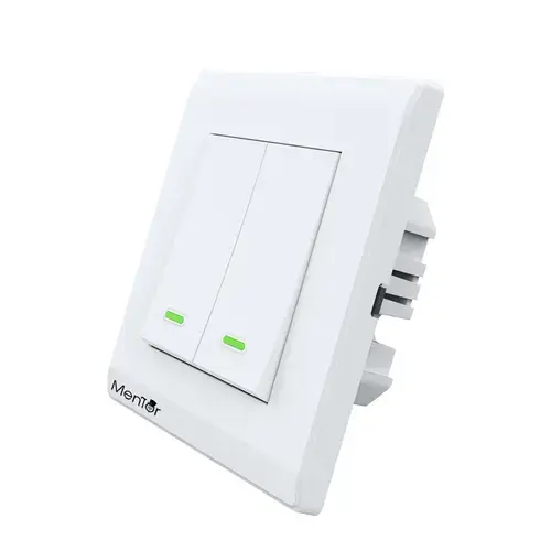 Intrerupator dublu Smart Mentor ES031 WiFi 10A 1200W, ignifug