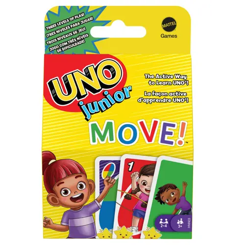 Carti de joc UNO Junior Move, 2-4 jucatori