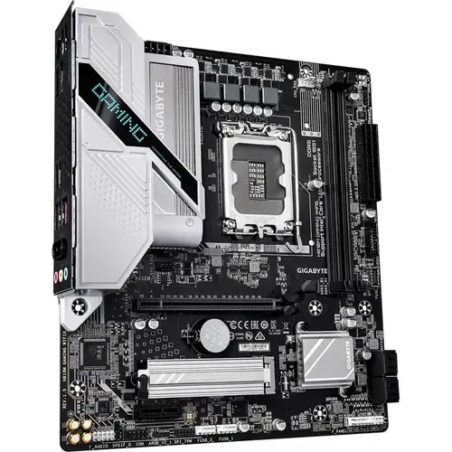Placa de baza GIGABYTE H810M GAMING WIFI6, LGA1851, DDR5, BT, Wi-Fi, mATX, Negru