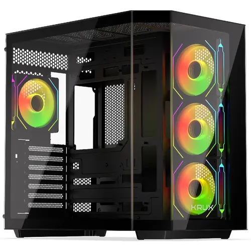 Carcasa Krux Empero, MiddleTower, ATX, Negru