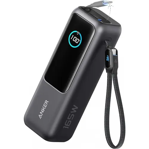 Baterie Externa Anker A1695H11, 25000mAh, 165W, QC + PD, 1 x USB-A - 3 x USB-C, Gri