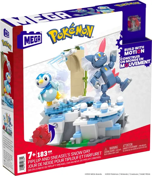 Set de constructie - Pokemon Piplup and Sneasel's Snow Day