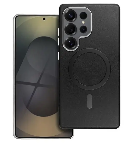 Husa MagSafe pentru Samsung Galaxy A56 A566, OEM, Gentleman Mag, Neagra