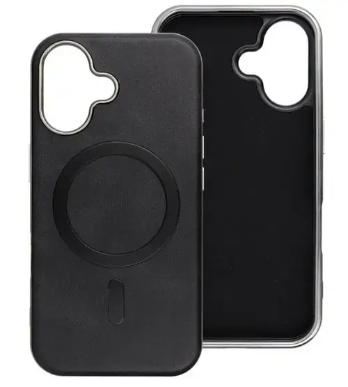 Husa MagSafe pentru Apple iPhone 16 Pro, OEM, Gentleman Mag, Neagra