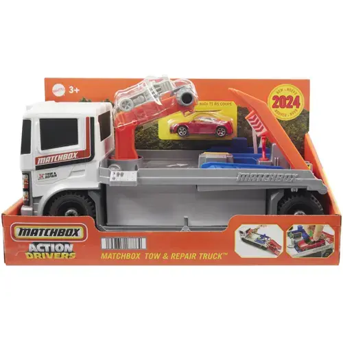 Set de joaca Matchbox Action Drivers - Camion de reparatii si remorcare