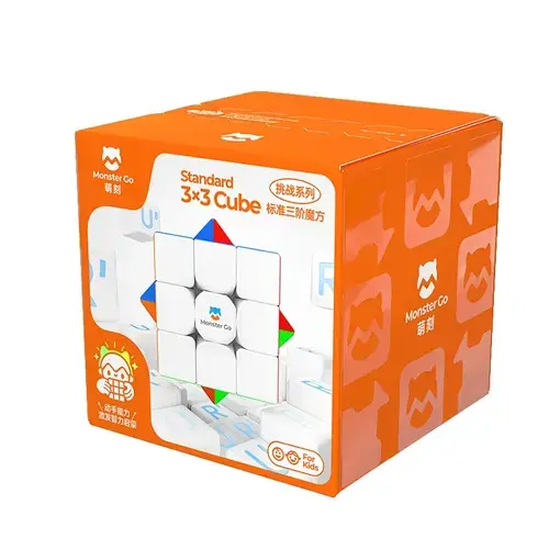 Cub Rubik 3x3, Gan, pentru copii, ABS, 56x56x56mm, de memorie si inteligenta