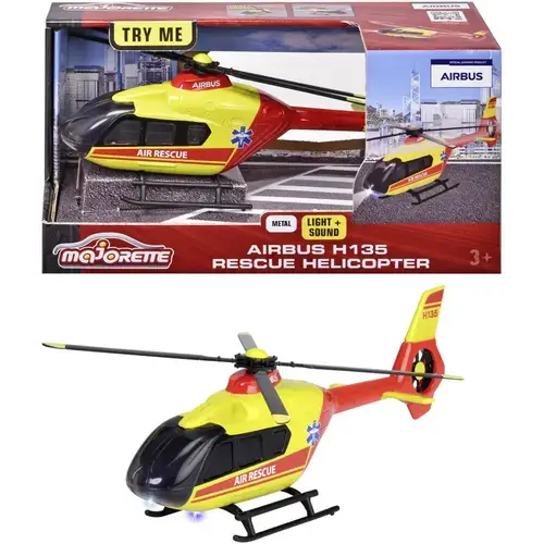 Elicopter de salvare Majorette - Airbus H135, cu lumini si sunete, 25.5 cm