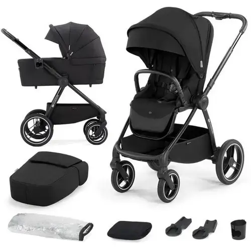 Carucior 2in1 KinderKraft Nea, Greutate maxima suportata de 22 kg, Negru