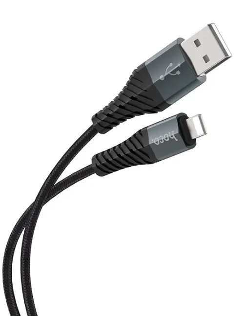 Cablu Date si Incarcare USB-A - Lightning HOCO X38 Cool, 18W, 1m, Negru