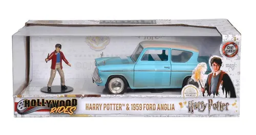 Macheta metalica si figurina - Harry Potter - 1959 Ford Anglia