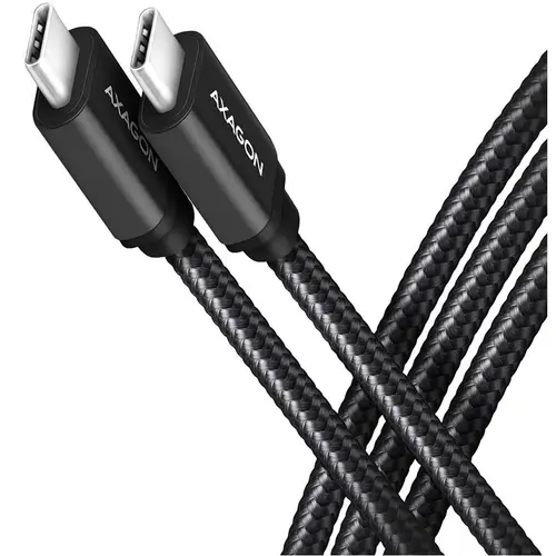 Cablu de date Axagon BUCM32-CM05AB, USB-C 3.2 Gen 2, 0.5m, Negru
