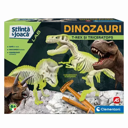 Kit stiintific - Dinozauri T-Rex & Triceratops