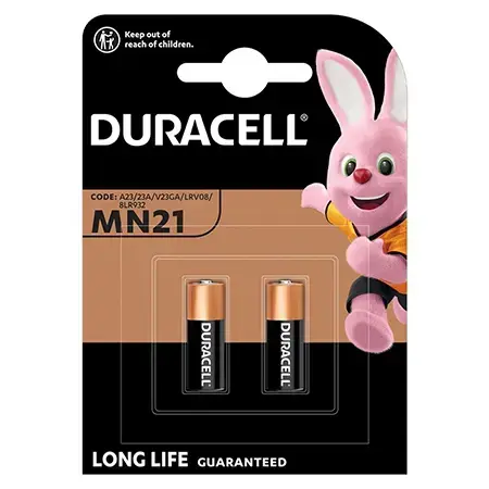 Baterie alcalina Duracell MN21 A23 12V, 2 bucati