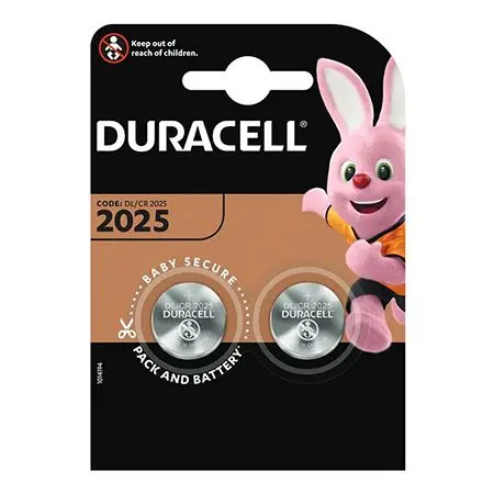 Baterie Duracell CR2025, Litiu, 3V, 2 bucati