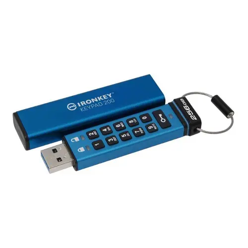 Stick USB Kingston IronKey Keypad 200, 256 GB, USB 3.0, AES Encrypted