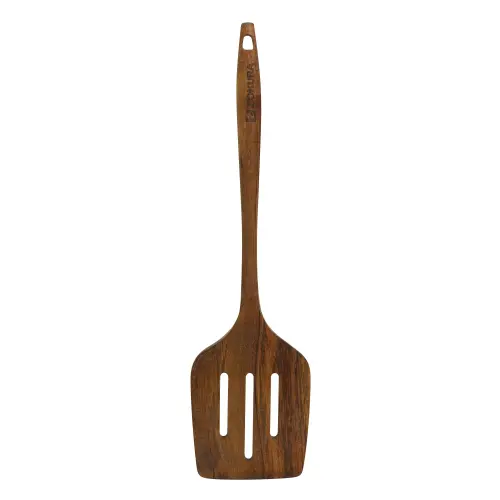 Spatula cu fante, lemn de acacia, 32cm - Zokura
