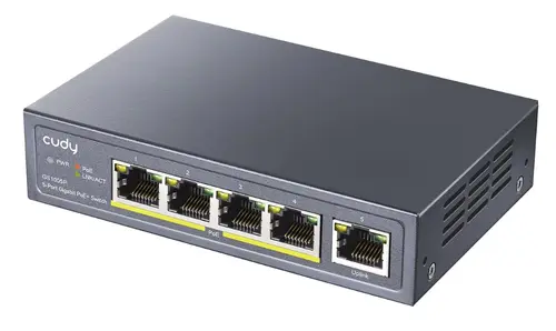 Switch Cudy GS1005P, 5 Porturi, Gigabit, PoE+
