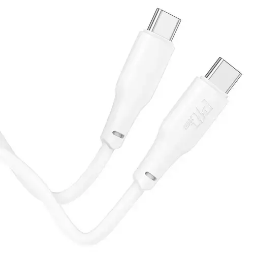 Cablu Date si Incarcare USB-C - USB-C HOCO X93, 100W, 2m, Alb
