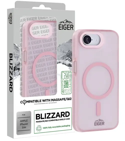 Husa Eiger Blizzard Magsafe GRS iPhone 16e, Roz