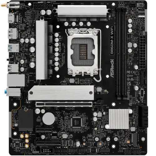 Placa de baza ASRock B860M-X WiFi, Intel B860, Socket 1851, mATX