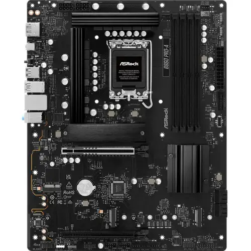 Placa de baza ASRock B860 PRO-A, Intel B860, LGA 1851, DDR5, ATX