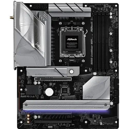 Placa de baza ASRock B850 LiveMixer WiFi, AMD B850, AM5, DDR5, ATX