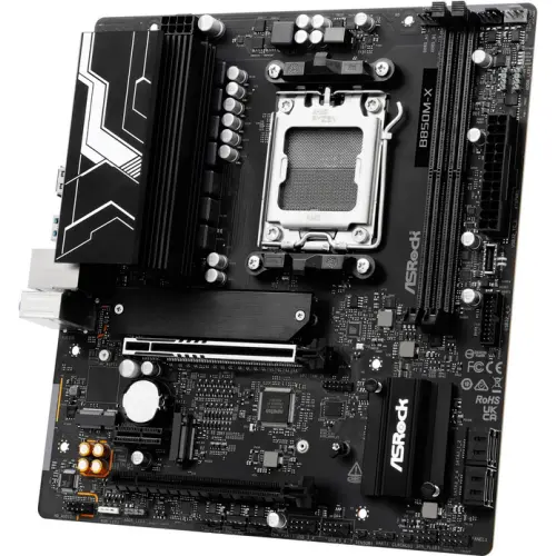 Placa de baza ASRock B850M-X R2.0, AMD B850, AM5, DDR5, mATX