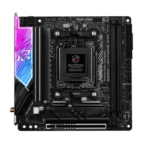 Placa de baza ASRock Phantom Gaming B850I LIGHTNING WIFI, AMD B850, AM5, DDR5, mITX