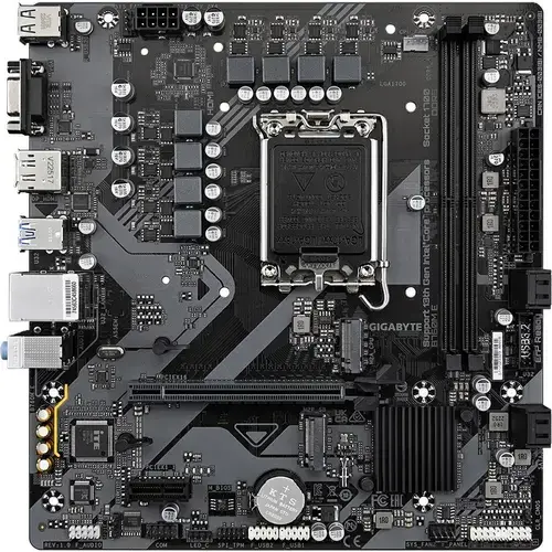Placa de baza GIGABYTE B760M E, DDR5, Intel B760, LGA 1700, mATX