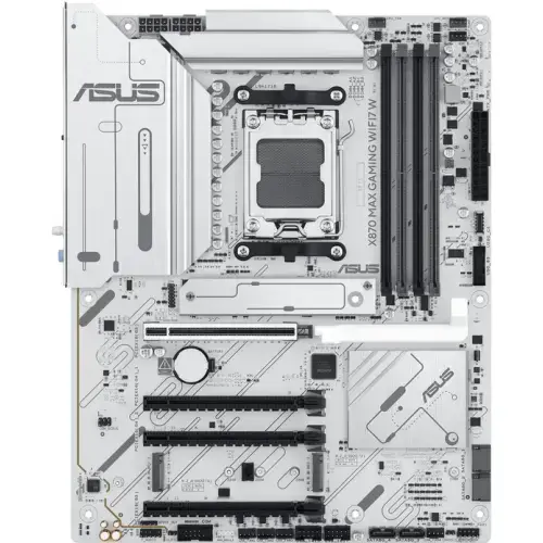 Placa de baza ASUS X870 MAX GAMING WIFI7 W, AMD X870, AM5, ATX, DDR5