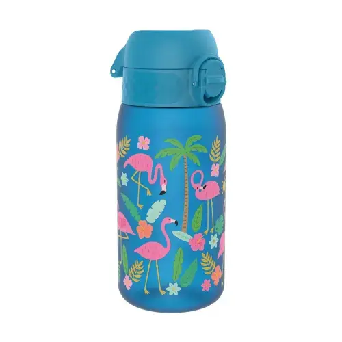 Sticla apa pentru copii, recyclon, 350ml, Flamingos - Ion8