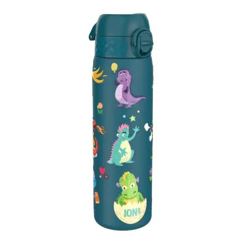 Sticla apa pentru copii Slim, inox, 600ml, Dragons - Ion8