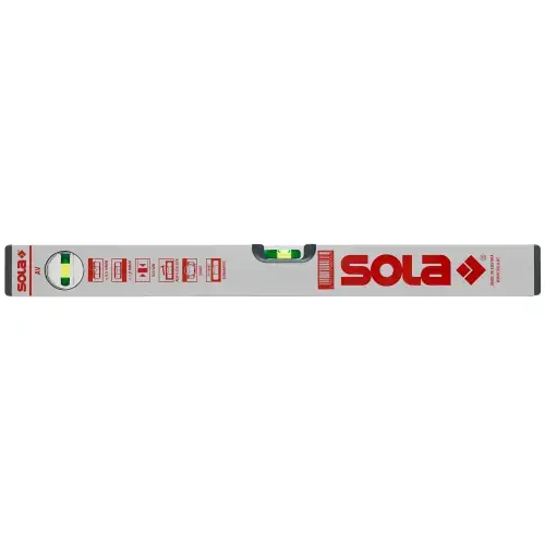 Nivela de aluminiu, 2 bule, 200cm, Sola Focus AV200