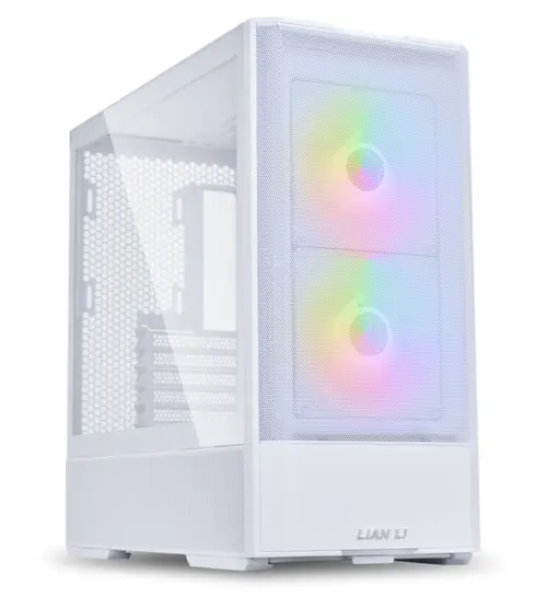 Carcasa Lian Li LANCOOL 207, Mid Tower, ATX, Tempered Glass, Alb
