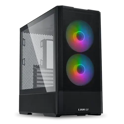 Carcasa Lian Li LANCOOL 207, Mid Tower, ATX, Tempered Glass, Negru