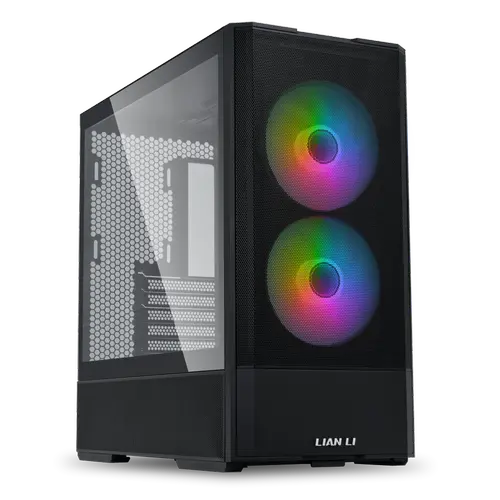 Carcasa Lian Li LANCOOL 207, Mid Tower, ATX, Tempered Glass, Negru