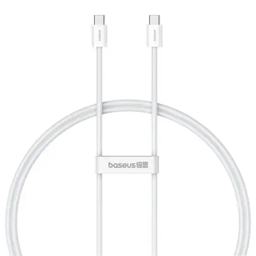 Cablu de date Baseus Superior, Fast Charging, USB Type-C la USB Type-C 30W, 1m, Alb