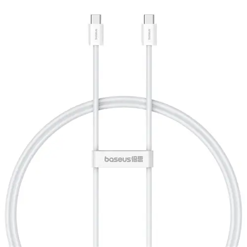 Cablu de date Baseus Superior, Fast Charging, USB Type-C la USB Type-C 30W, 2m, Alb