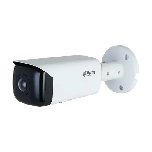Camera supraveghere IP exterior Dahua WizSense IPC-HFW3441T-AS-P-0210B, 4 MP, 2.1 mm, IR 20 m, slot card, unghi 180 grade, microfon, PoE