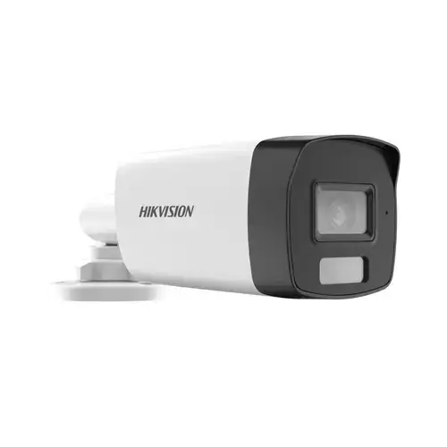 Camera supraveghere exterior Hikvision Smart Hybrid Light DS-2CE17D0T-LFS, 2 MP, IR 40 m, lumina alba 40 m, 2.8 mm, microfon