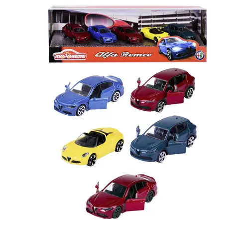 Set 5 masinute metalice  Alfa Romeo