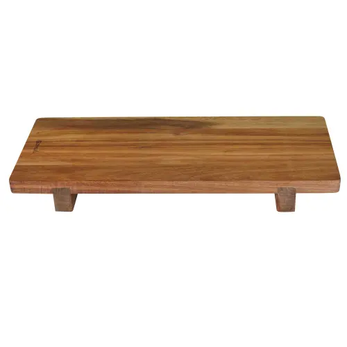 Tocator cu picioruse, din lemn de acacia, 40 x 20 cm, grosime 2 cm - Zokura