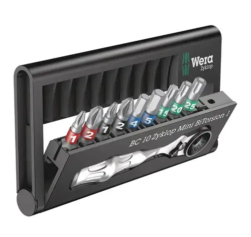 Set clichet cu 9 biti Wera 05057418001