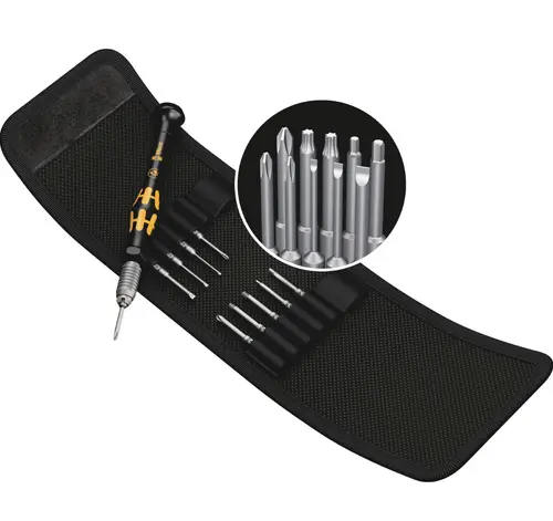 Set surubelnita cu biti de precizie Wera Kraftform Kompakt Micro, 44 mm
