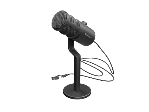 Microfon Genesis Radium 350D, USB-C, Cardioid, Negru