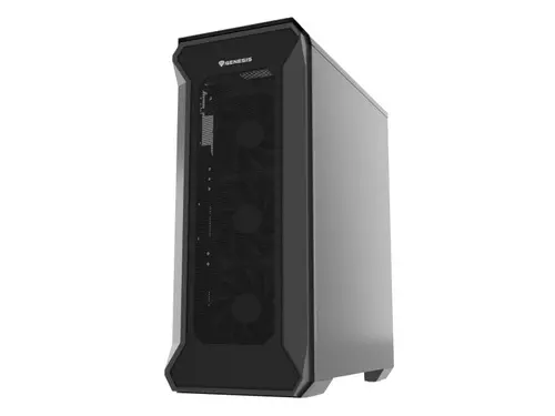 Carcasa GENESIS IRID 505F, Middle Tower, tempered glass, Negru